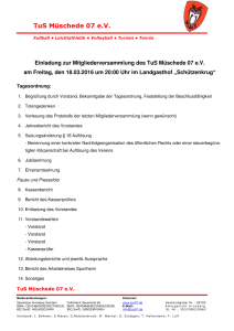 Tagesordnung MV 2016